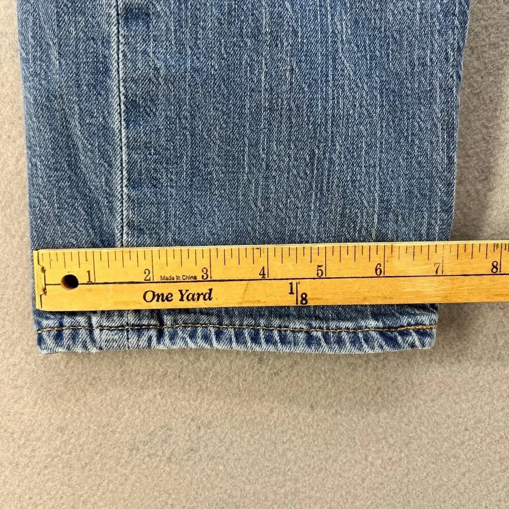 Levi's Men's 505 Premium Denim Jeans Straight Size W32 x L32 Big E - Picture 5 of 15
